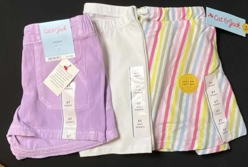 Cat & Jack Toddler Girls Multi Stripe Skort Size 5T
